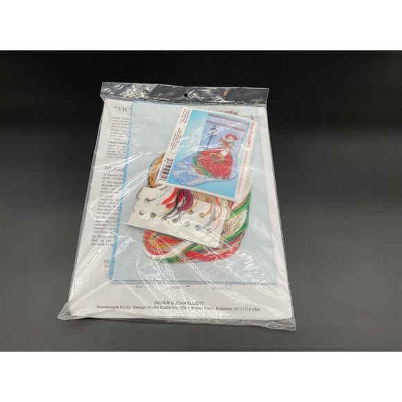 Design Works Victorian Winter Stocking Kit Counted Cross Stitch Christmas 17" - Picture 1 of 5